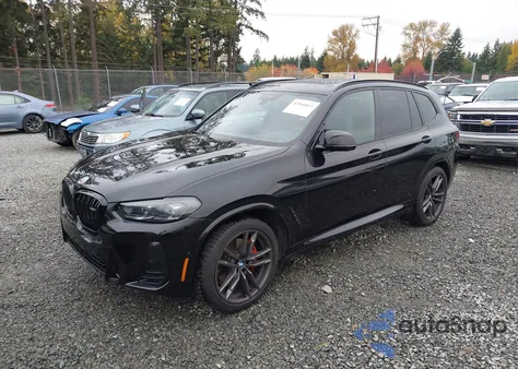 2022 BMW X3 M40I z USA, uszkodzony, nr VIN 5UX83DP09N9N25437